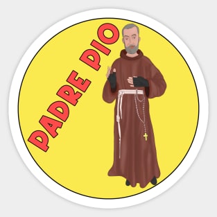 Padre Pio Sticker